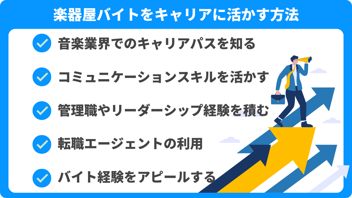 楽器屋のバイト経験を活かして、キャリアに繋げる方法とは？