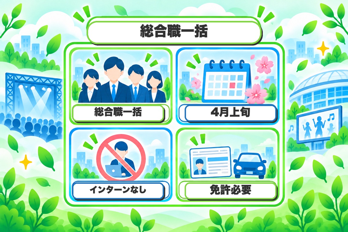 スターダスト:総合職一括、インターンなし、4月上旬に締切