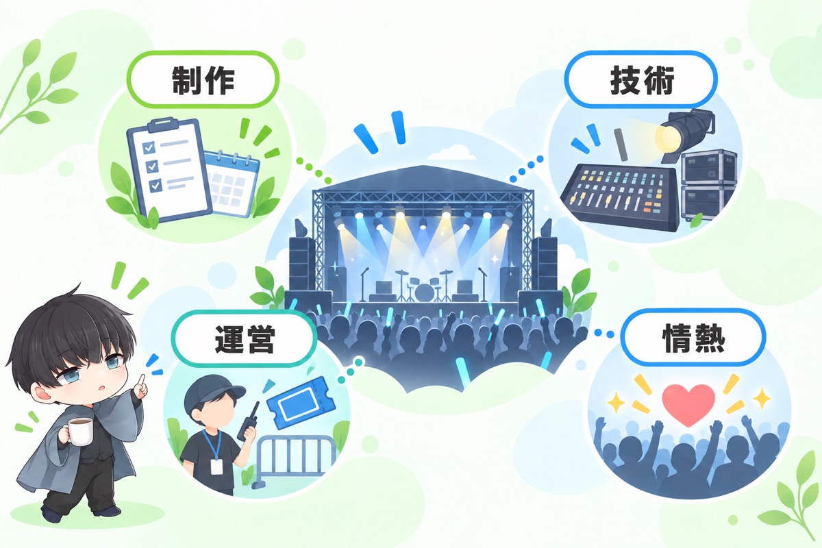 ライブ関係の仕事の概要