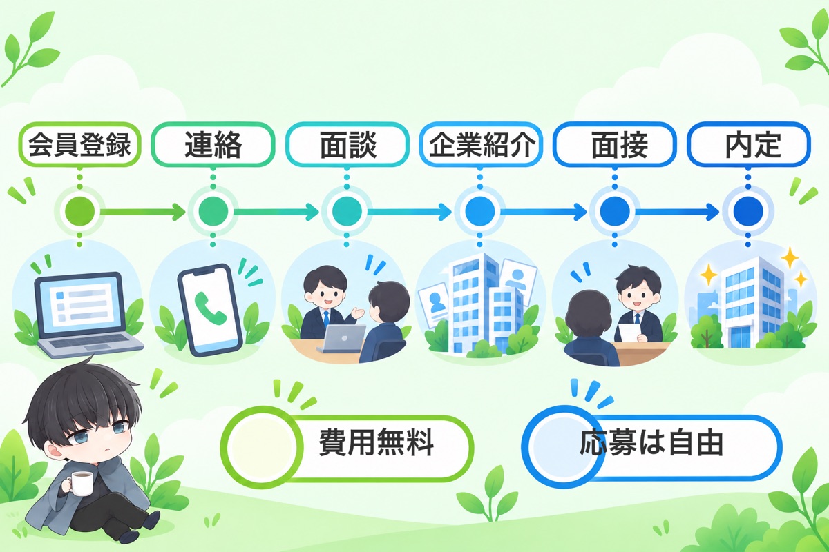 登録の流れ(公式5ステップ)と登録後に起きること