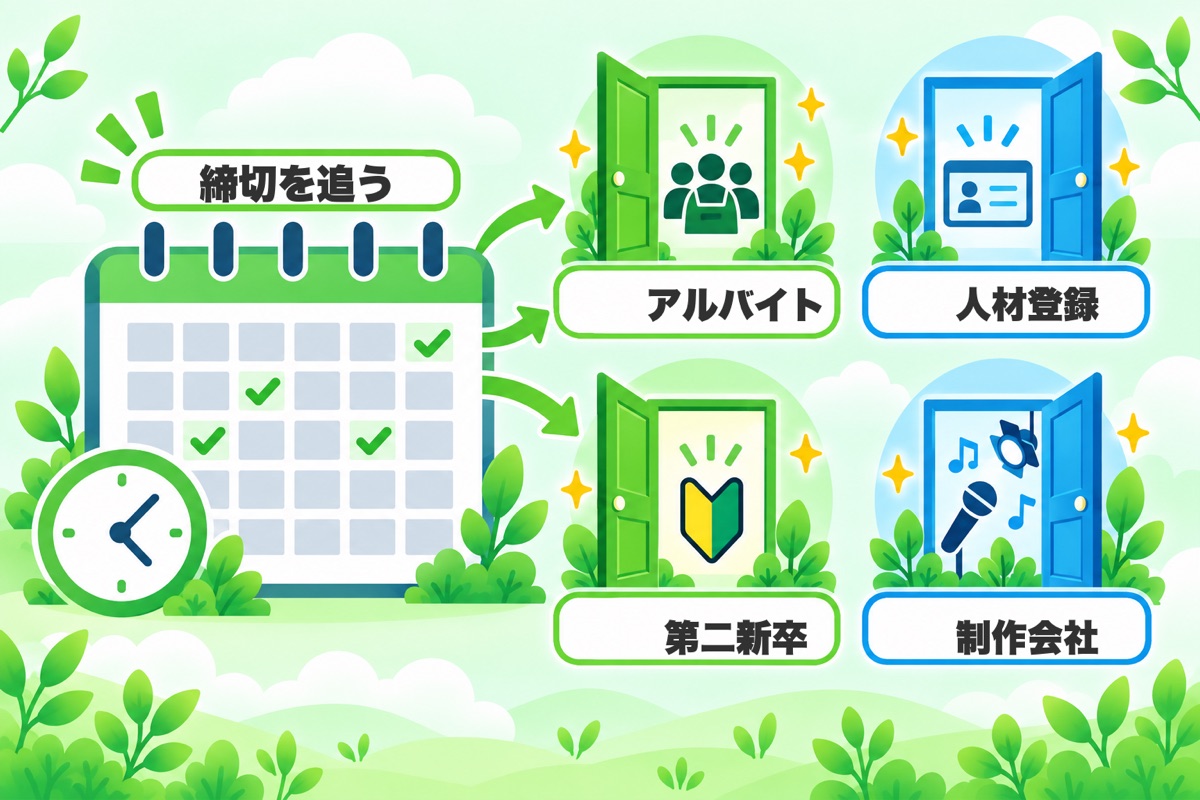 まとめ:締切を自分で追い、入口を4つ持つ