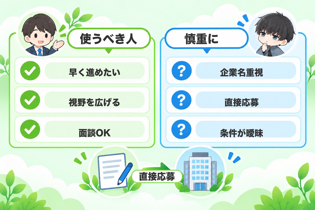 特別ルートを使うべき人・使わない方がいい人