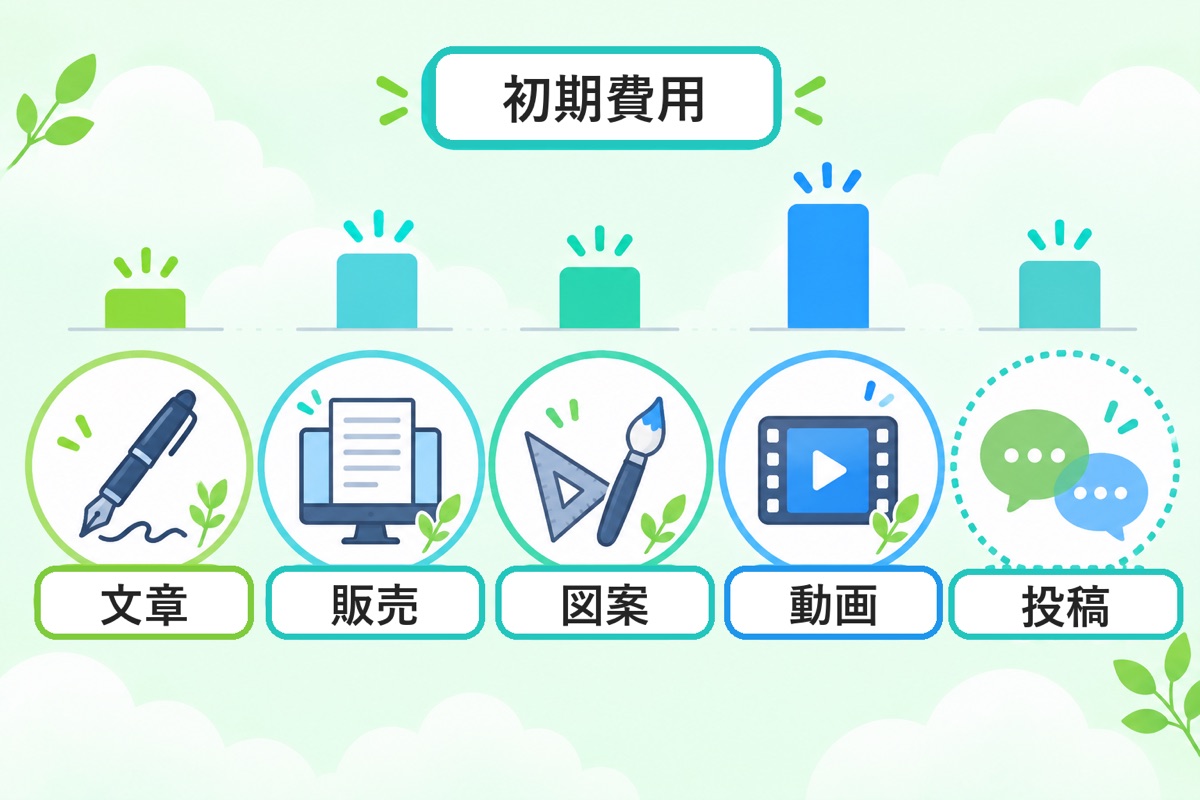 副業で始めやすいクリエイティブ職5種と、向き不向き