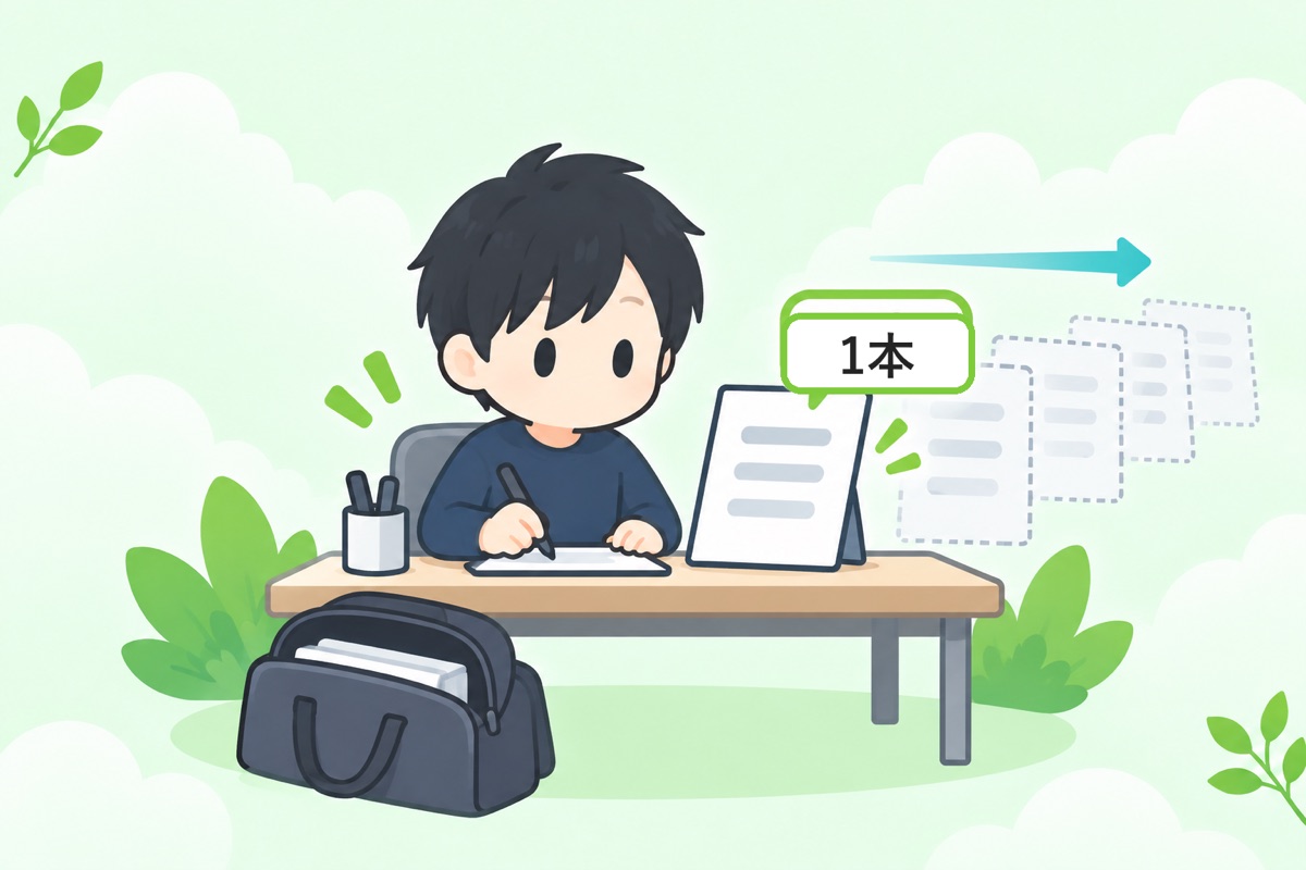 まとめ：1か月目にやるのは、稼ぐことではなく1本仕上げること