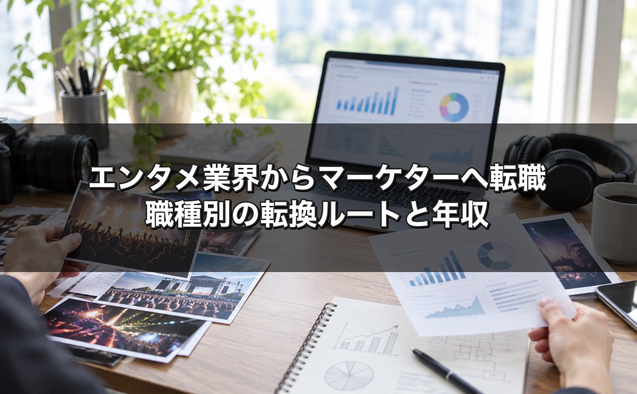 エンタメ業界からマーケターへ転職するには？職種別の転換ルートと年収