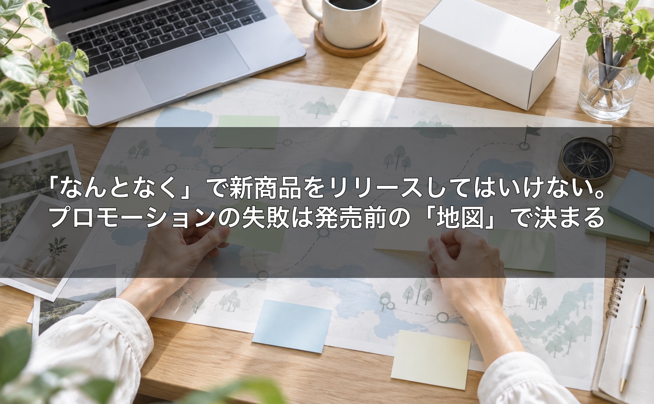 「なんとなく」で新商品をリリースしてはいけない。プロモーションの失敗は発売前の「地図」で決まる