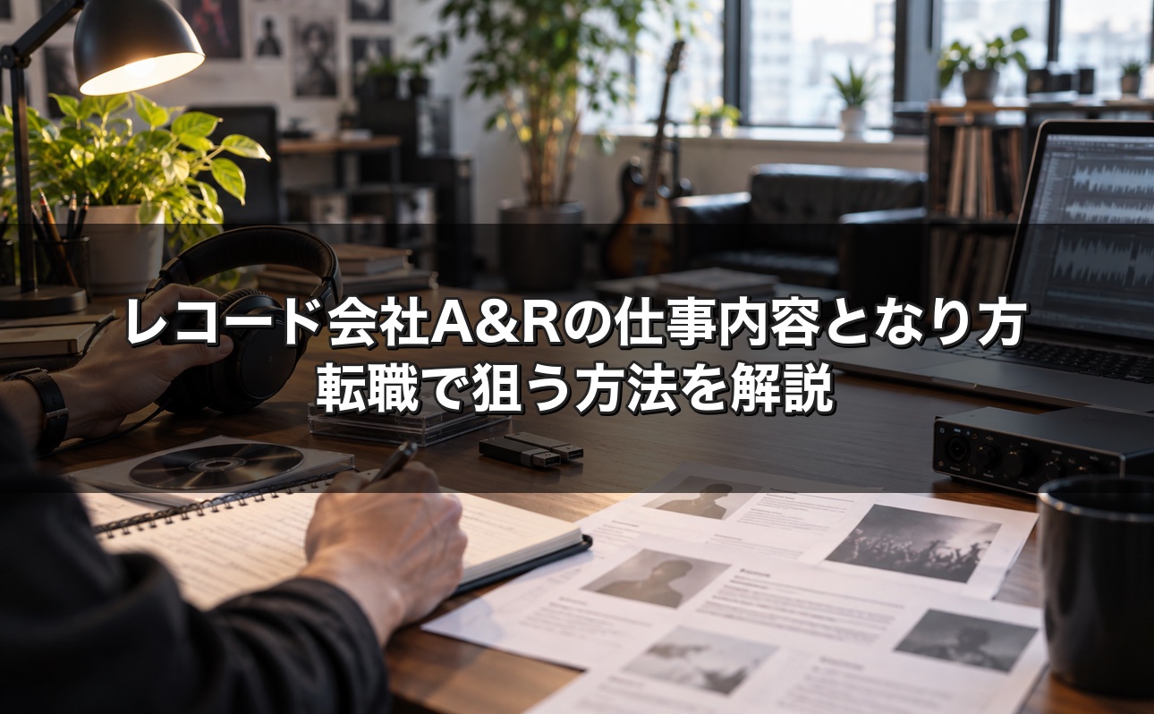 レコード会社A&Rの仕事内容となり方 転職で狙う方法を解説