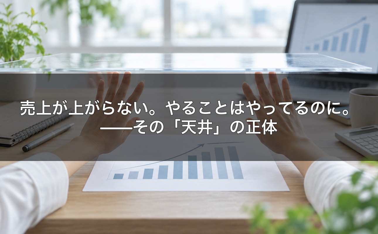 売上が上がらない。やることはやってるのに。——その「天井」の正体