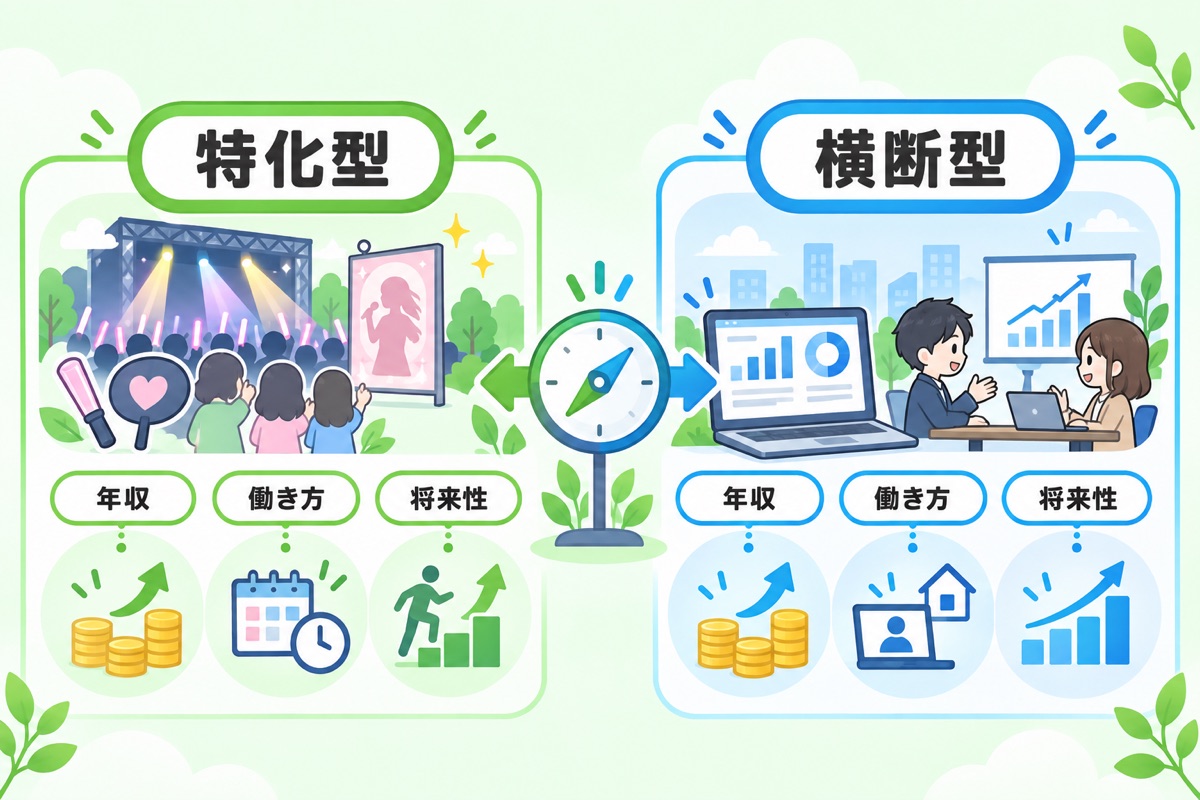 転職先の選び方 エンタメ特化型と業界横断型を比べる