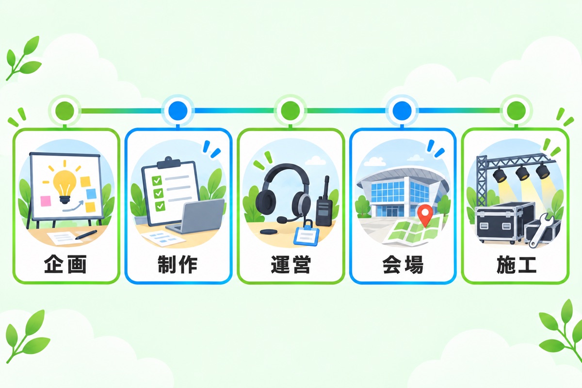 イベント業界の仕事ってどんなことをするの?