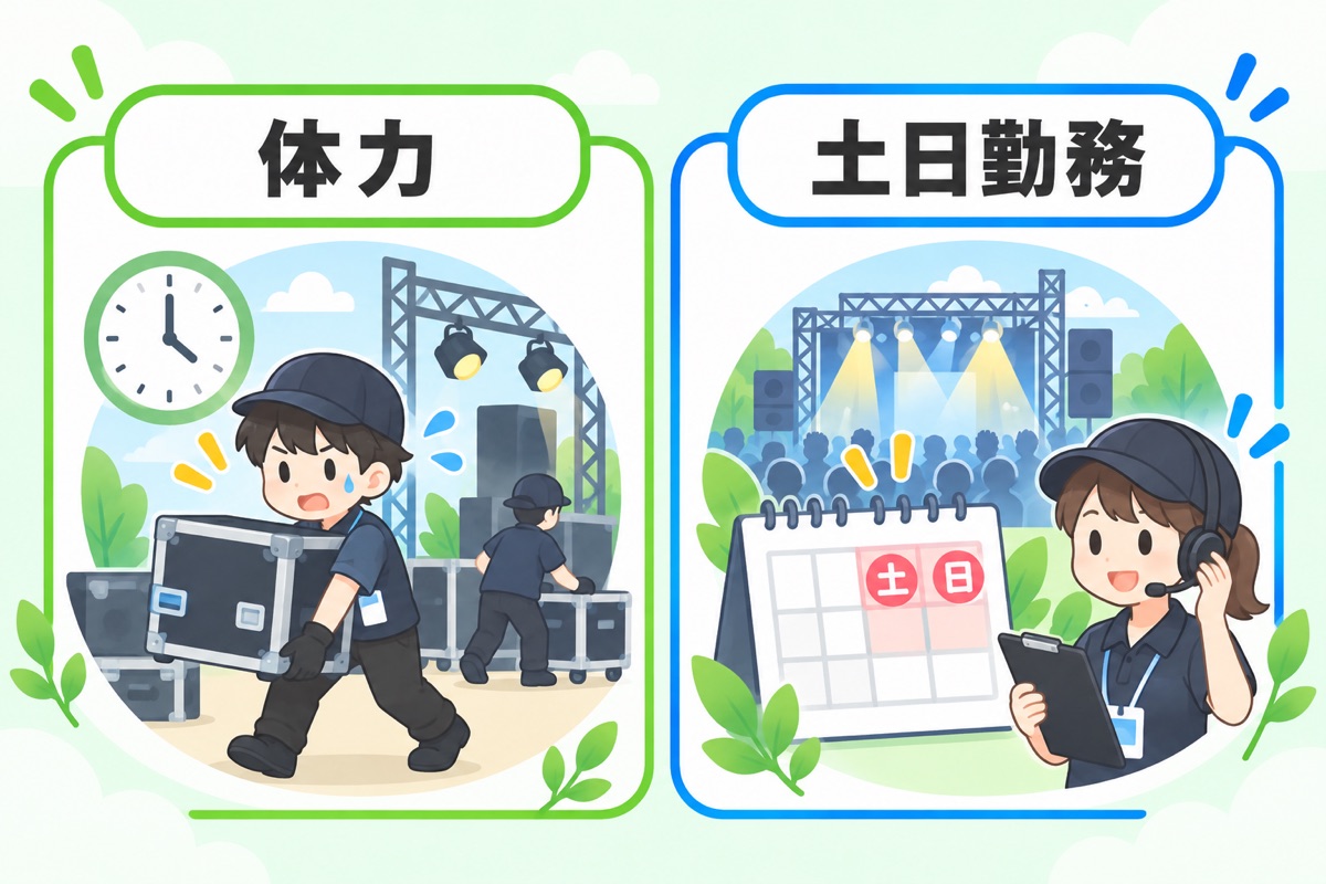 イベント業界で働くデメリット