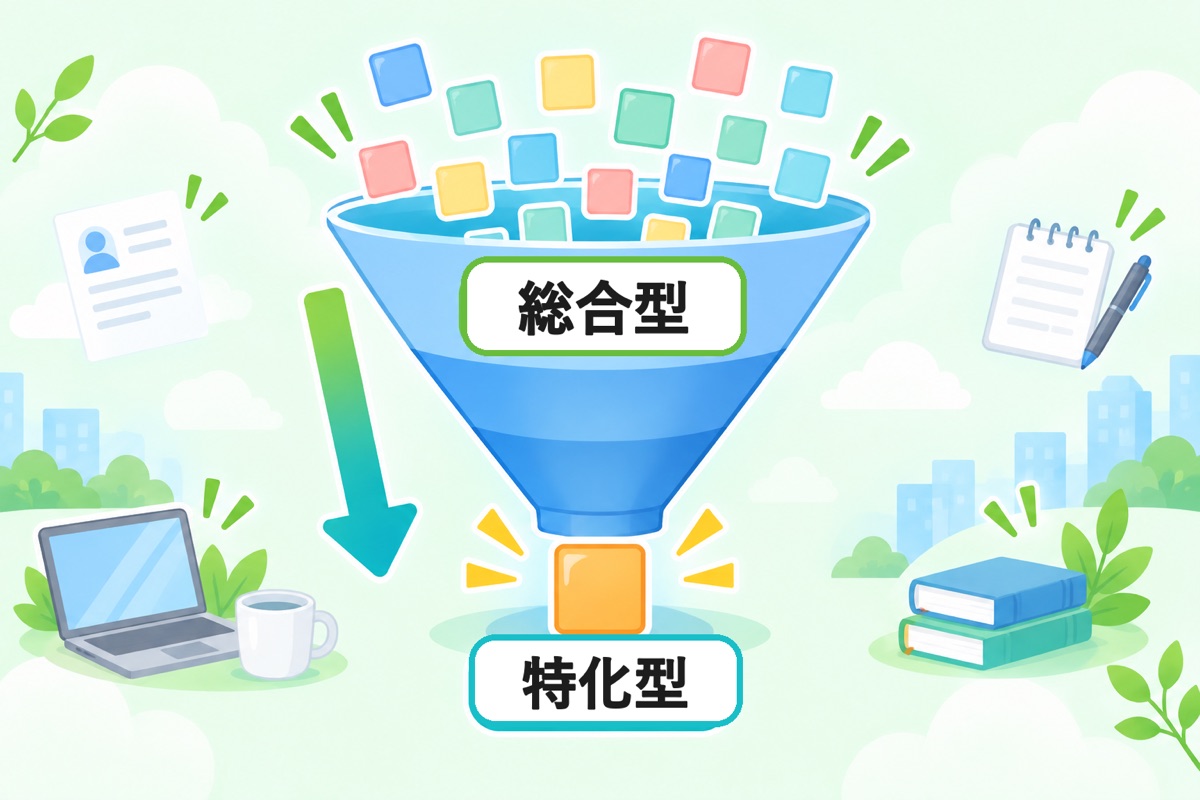 転職エージェントの使い分け(総合型から特化型へ)