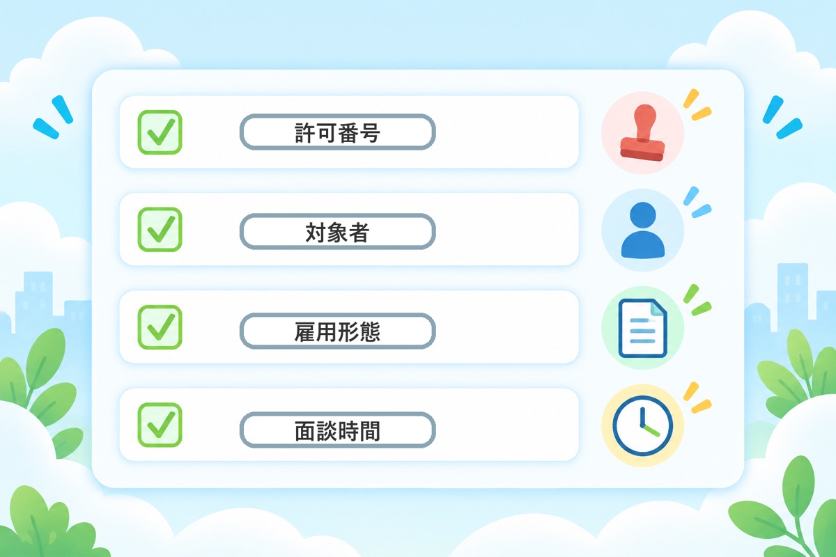 登録前に確認しておきたい4点