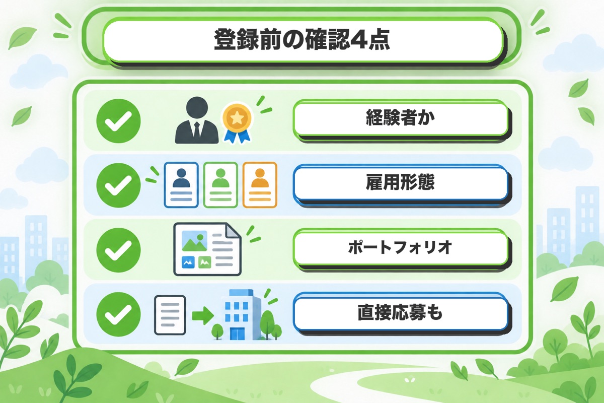 登録前に確認しておきたい4つのこと