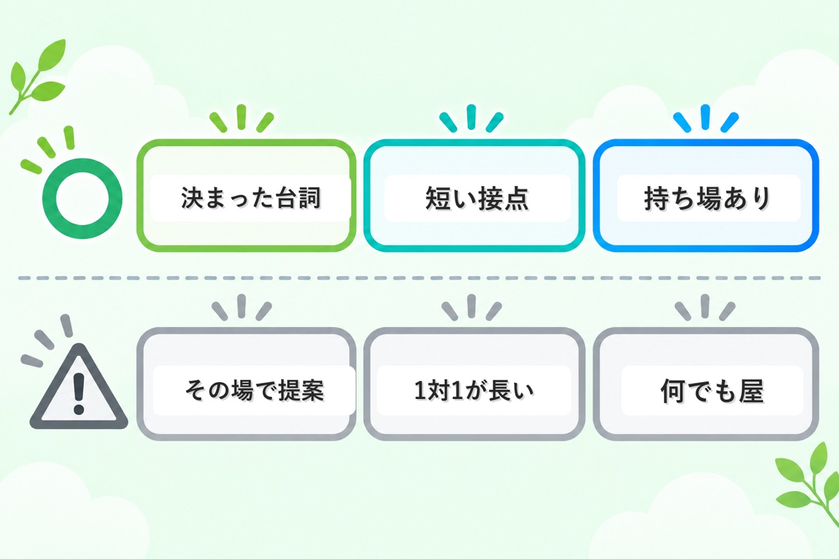 逆に、人見知りがしんどくなりやすいバイトとその理由