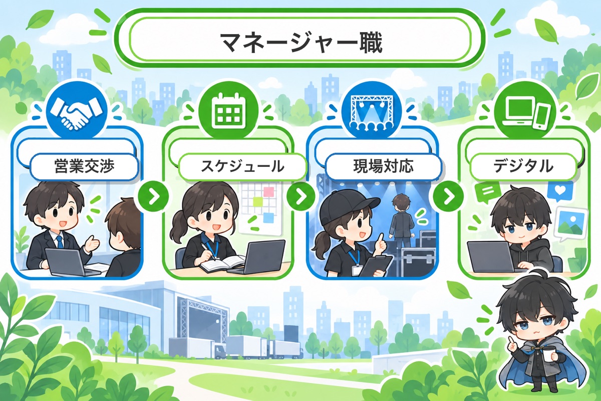 ホリプロのマネージャー職の仕事内容