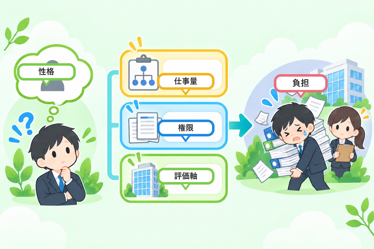 管理職に向いていないと感じる人の共通点(性格ではなく役割の設計の話)
