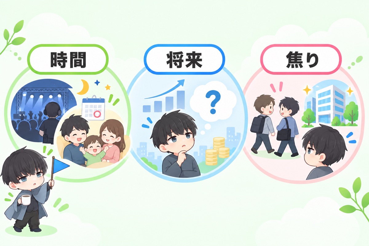 ライブイベント業界の30代が転職を考え始める「3つのきっかけ」