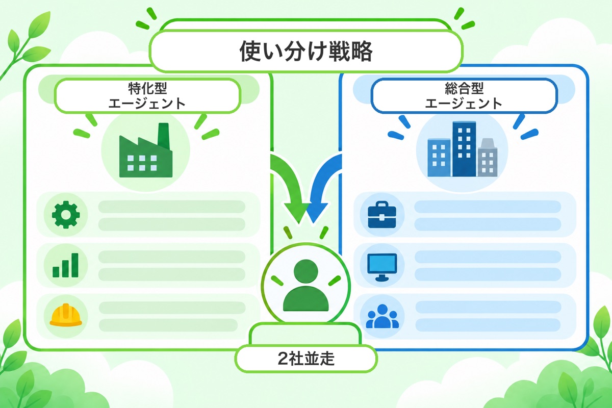 マスメディアンとRecruit Agentの使い分け戦略