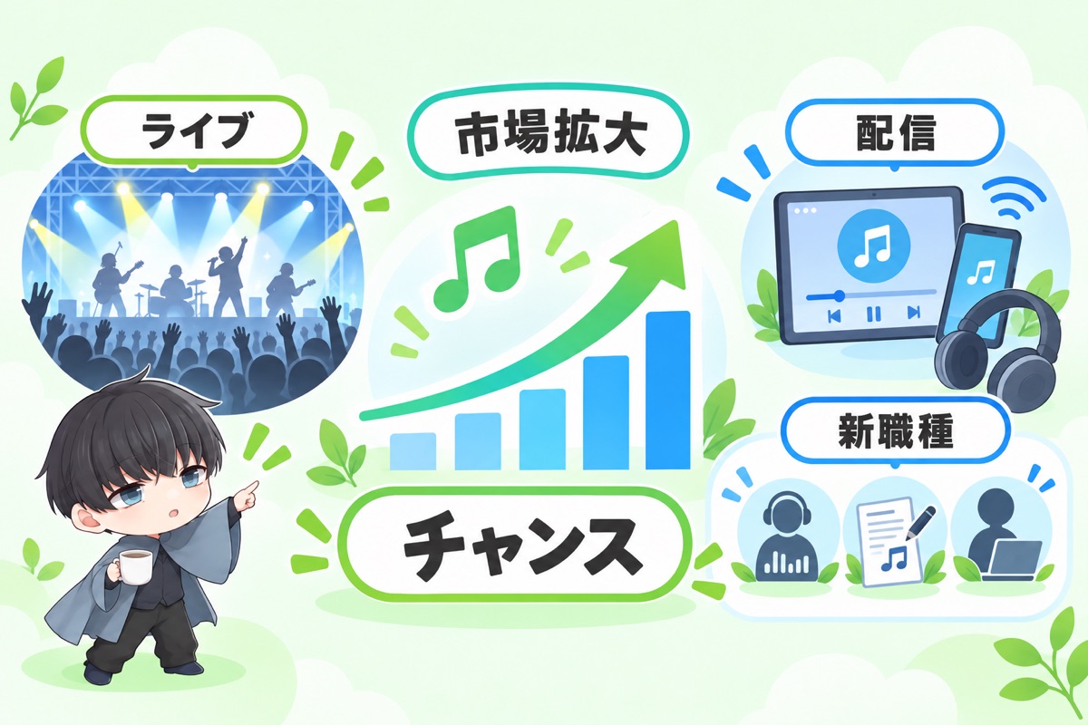 音楽業界は今、転職チャンスが広がっている