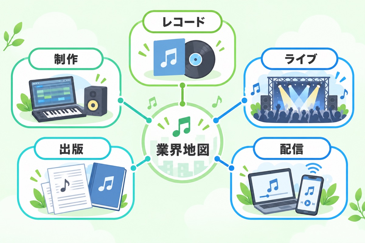 音楽業界には「どんな会社」があるのか