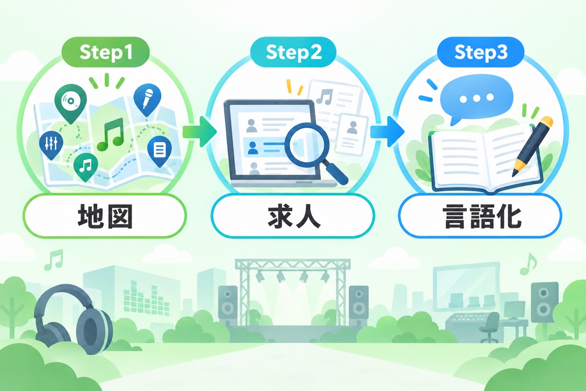 未経験から音楽業界に転職するための3ステップ