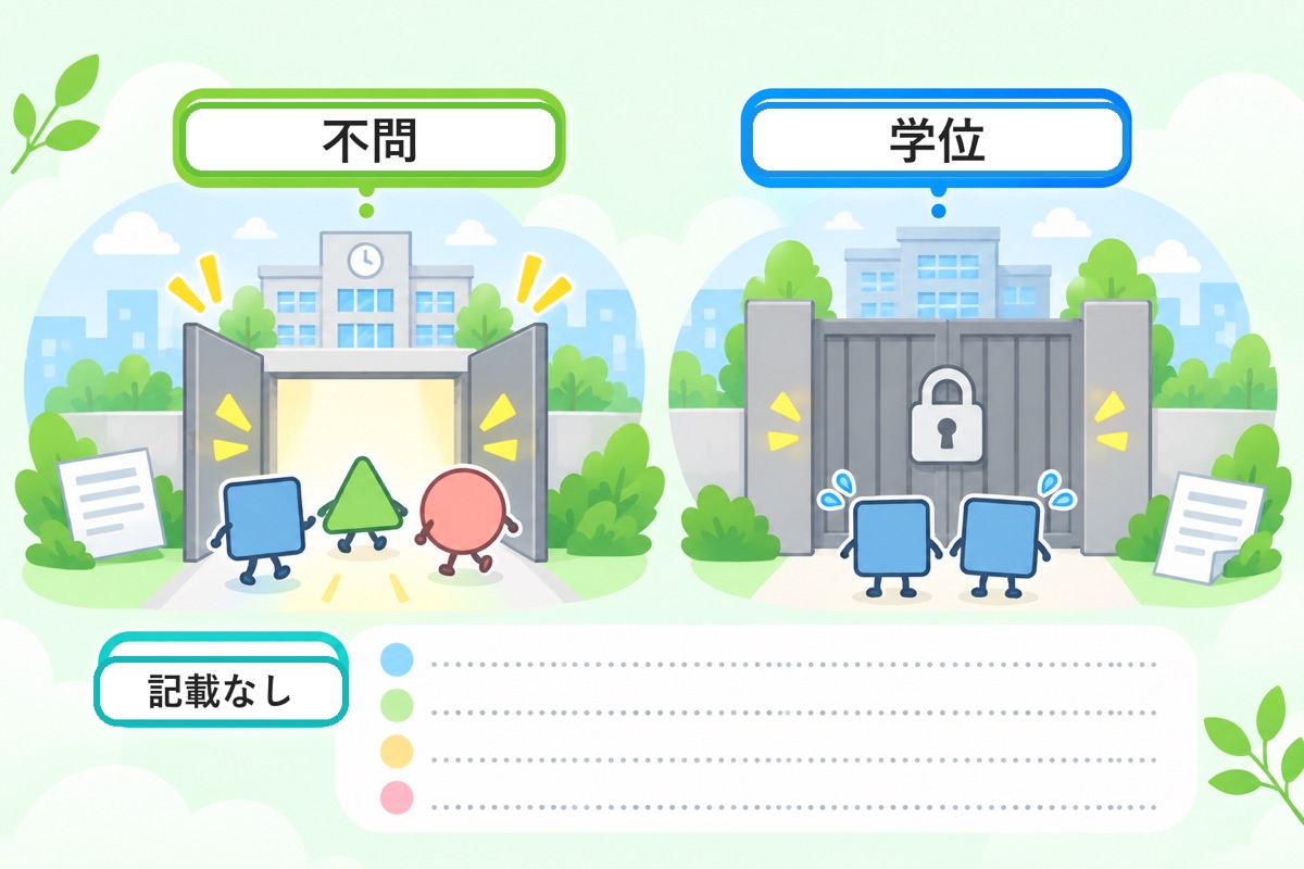 学歴と採用大学は、どこまで公表されているのか