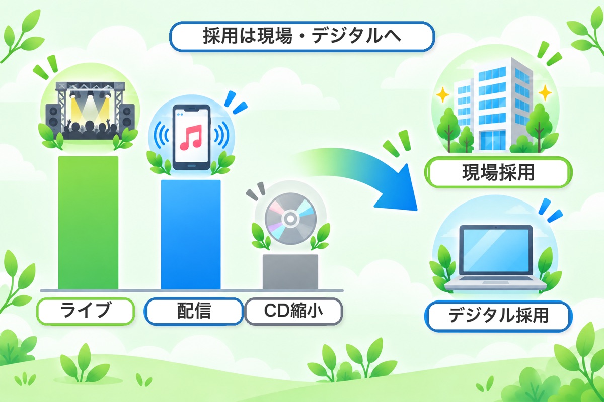 市場は伸びている。だから採用は「無い」のではなく「偏っている」