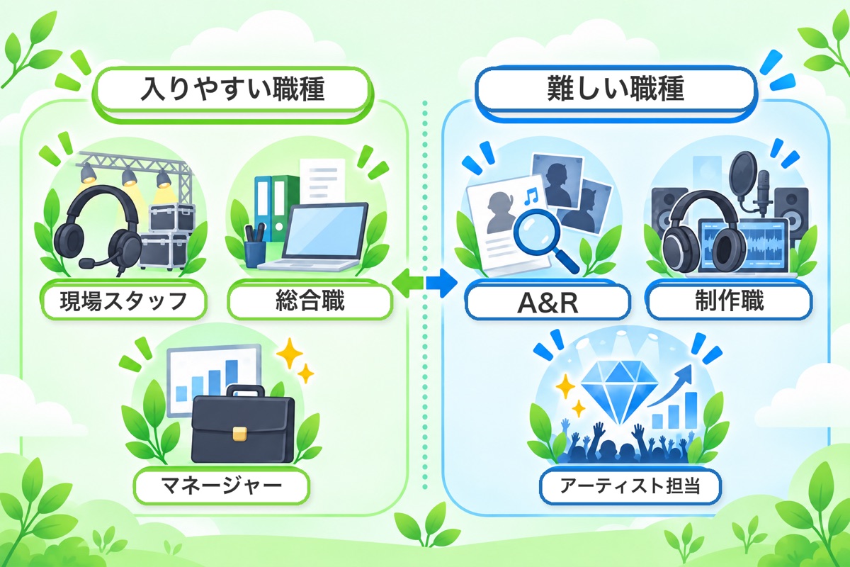 新卒で入りやすい職種と、正直に言って難しい職種