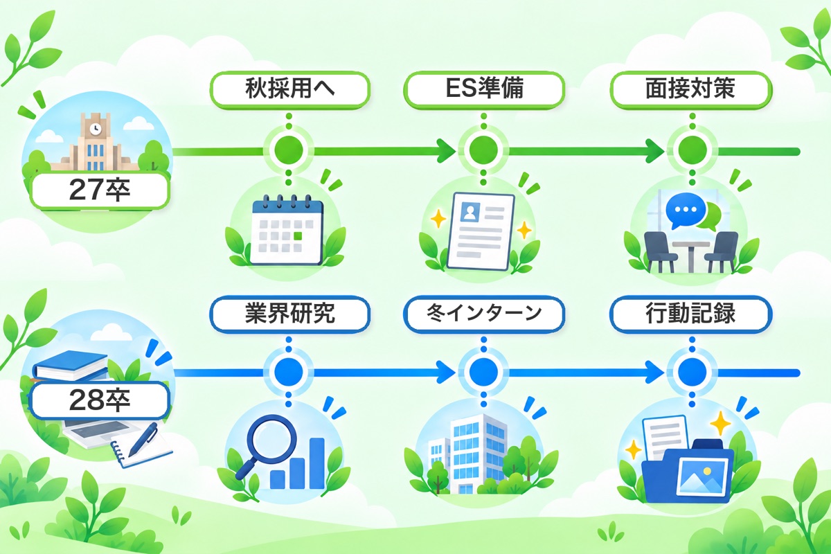 27卒・28卒がいまやること