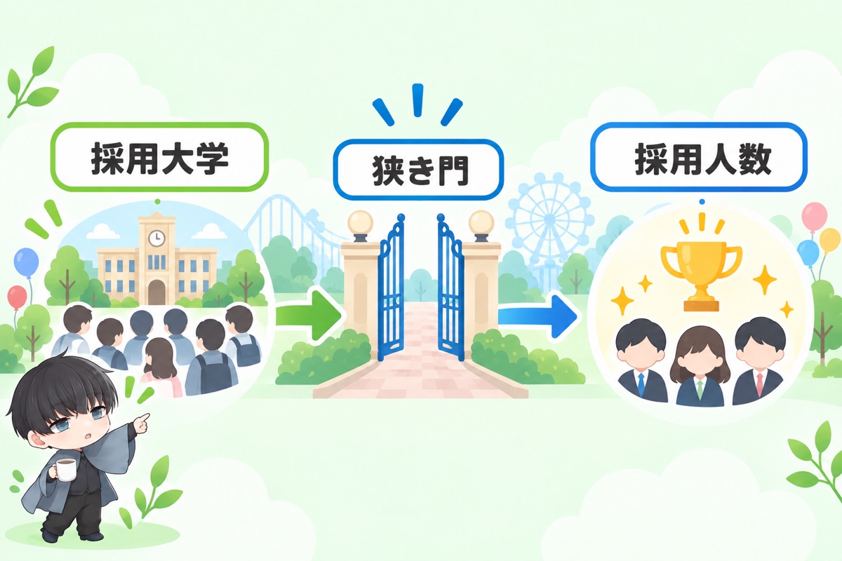 オリエンタルランドの学歴フィルターと採用人数：公式に書かれていることだけ確認する