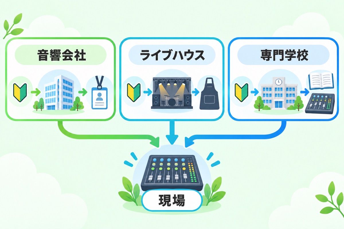 未経験からPAエンジニアになる3つのルート