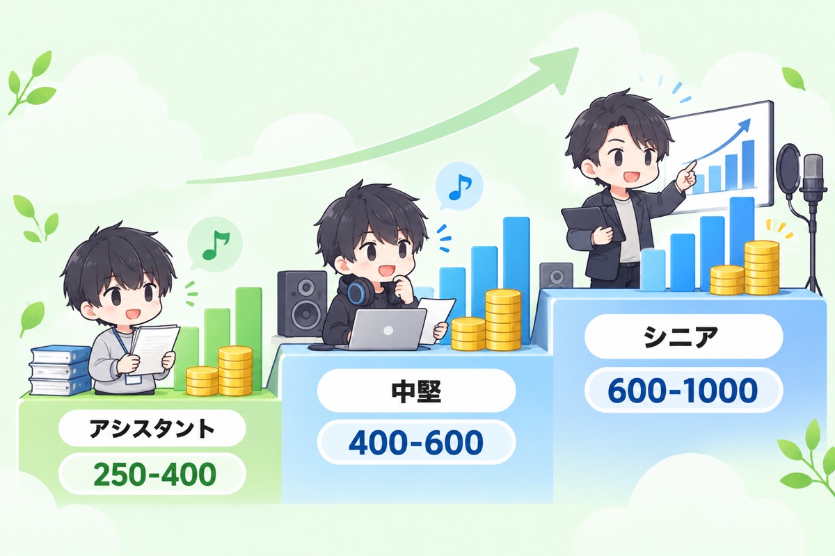 A&Rの年収はいくらか 職位によって大きく変わる