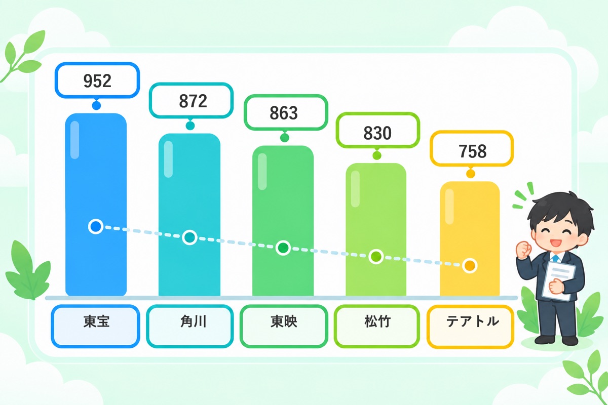 映画・興行・出版の平均年間給与