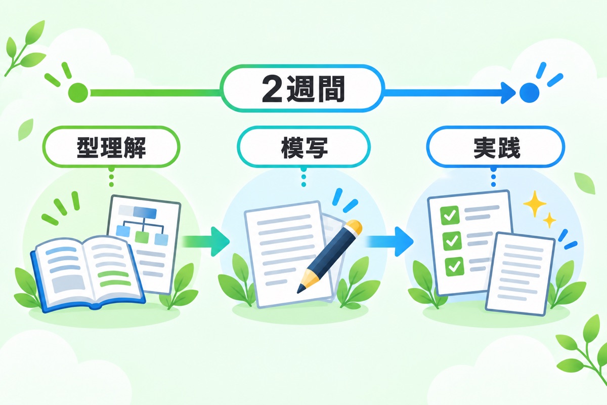 ステップ1 基礎学習 — PASONAを最初の2週間で叩き込む
