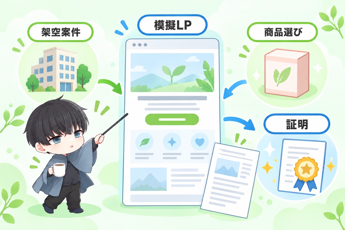 ステップ2 模擬LP制作 — 架空案件でスキルを証明する