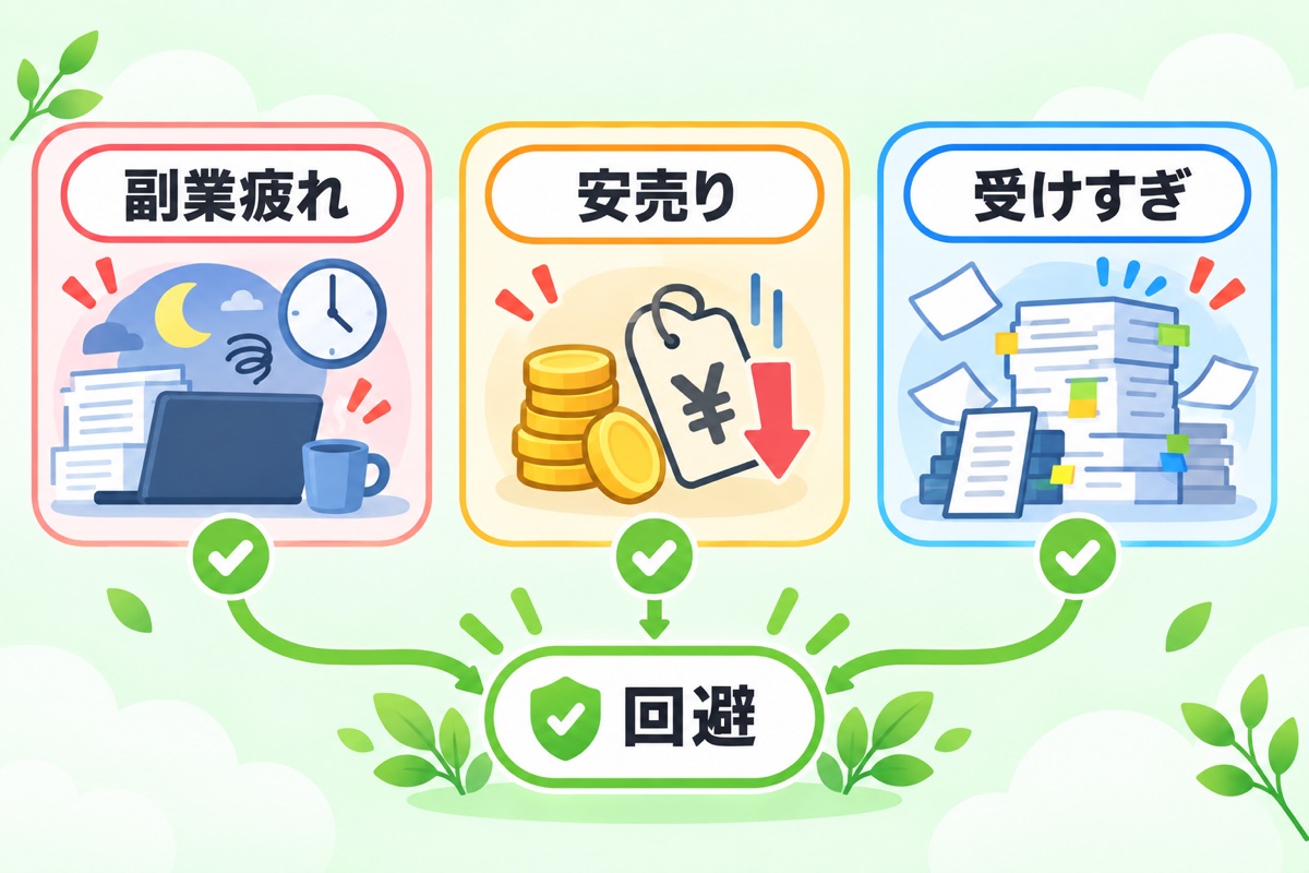 失敗パターンと回避策