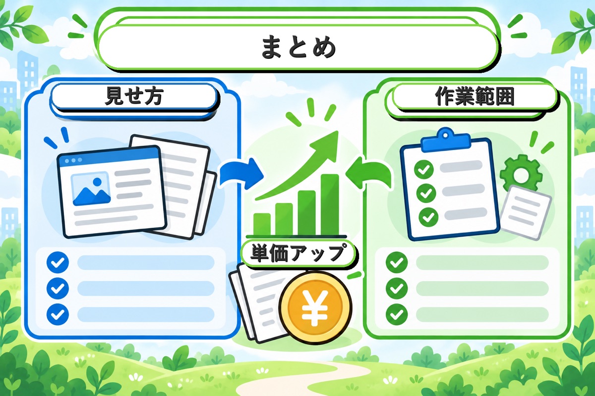 まとめ：SEOライターの単価は見せ方と作業範囲で変わる