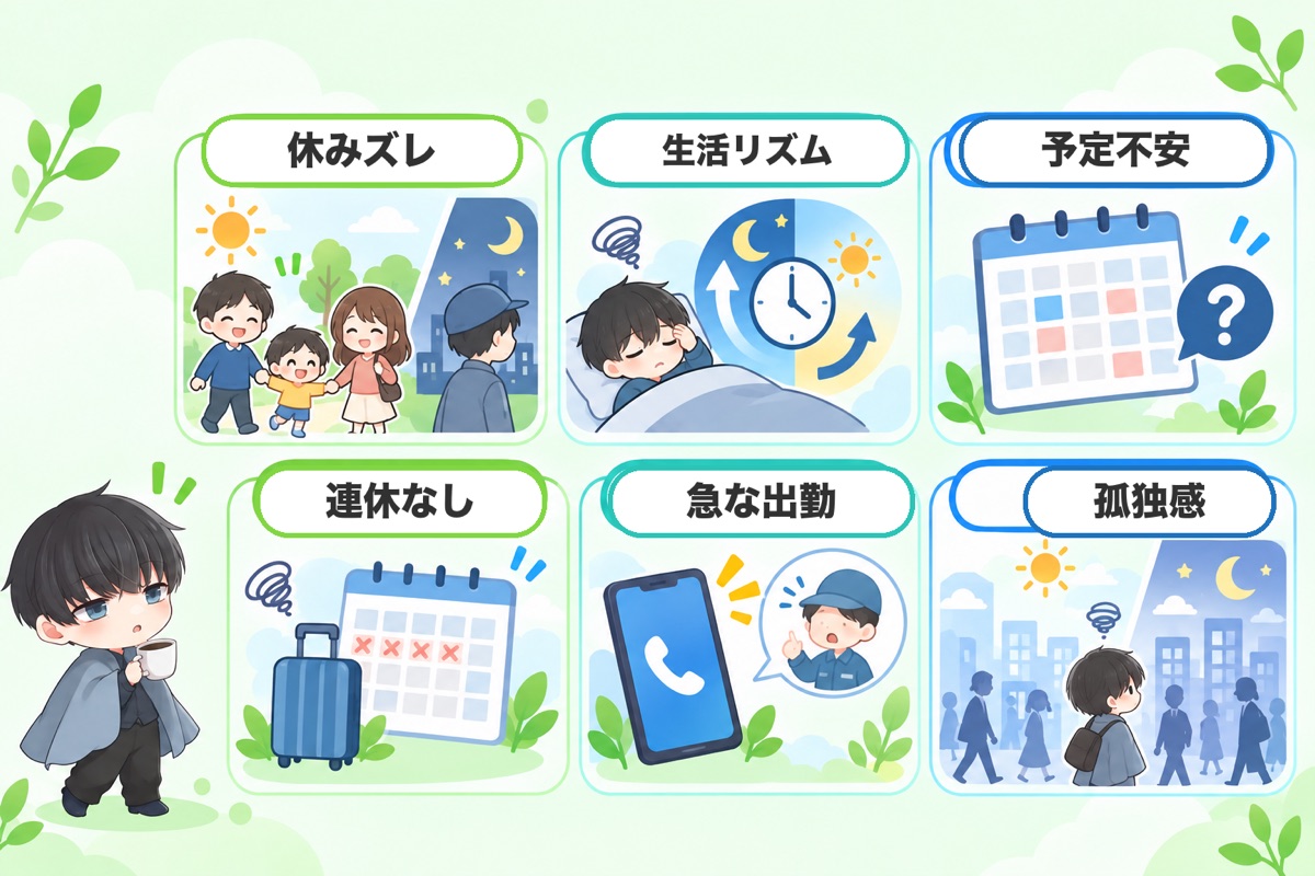 【本音】シフト勤務が辛いと感じる6つの理由