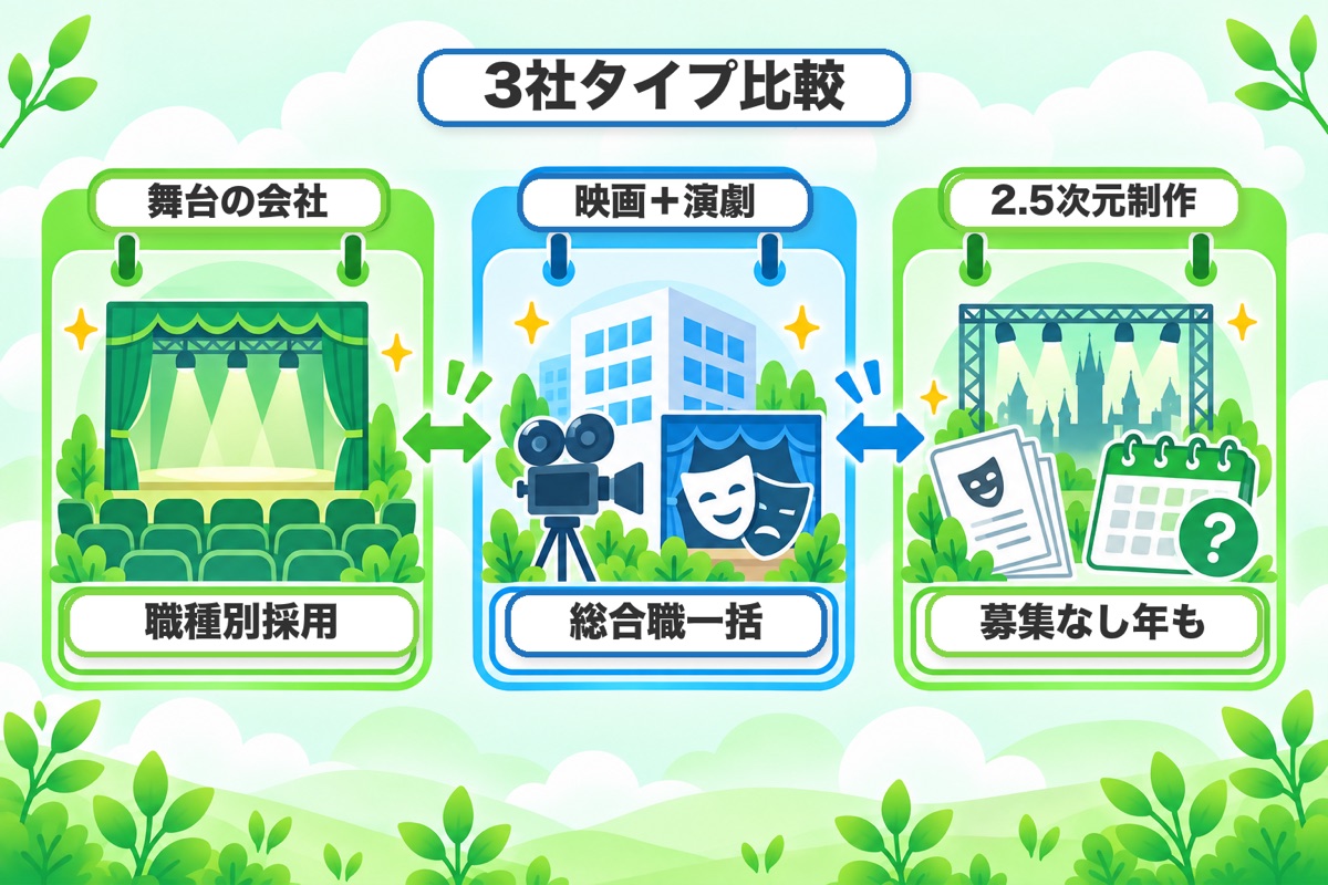 東宝の演劇部門と2.5次元(ネルケプランニング)の新卒枠