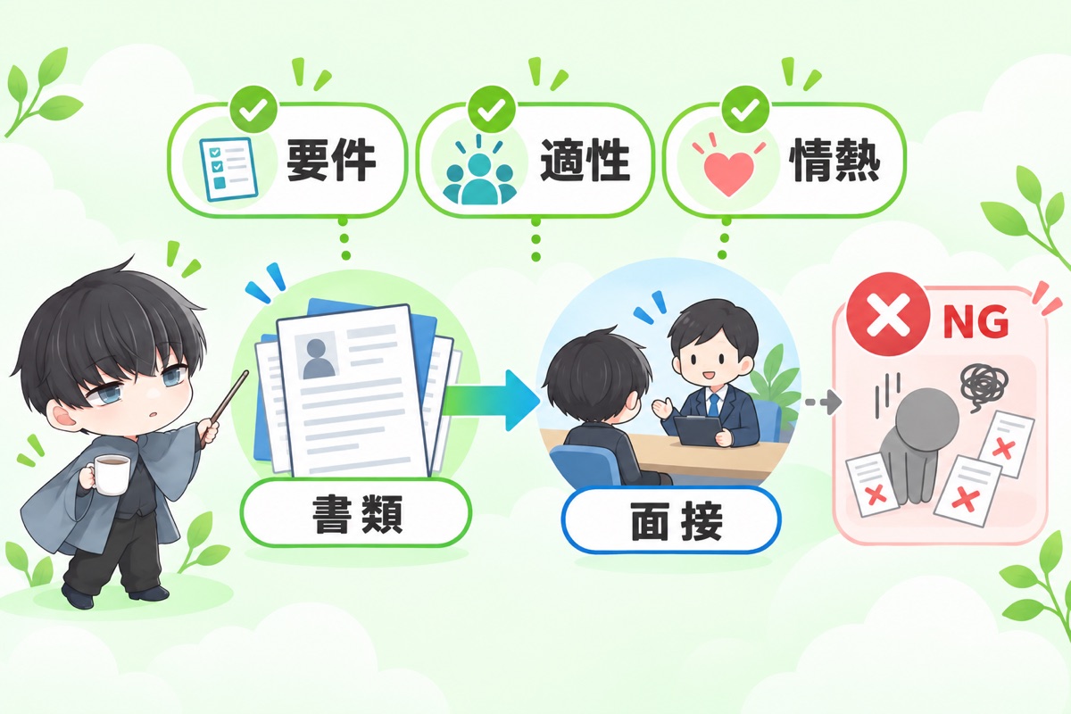 中途採用の面接と書類選考の実態