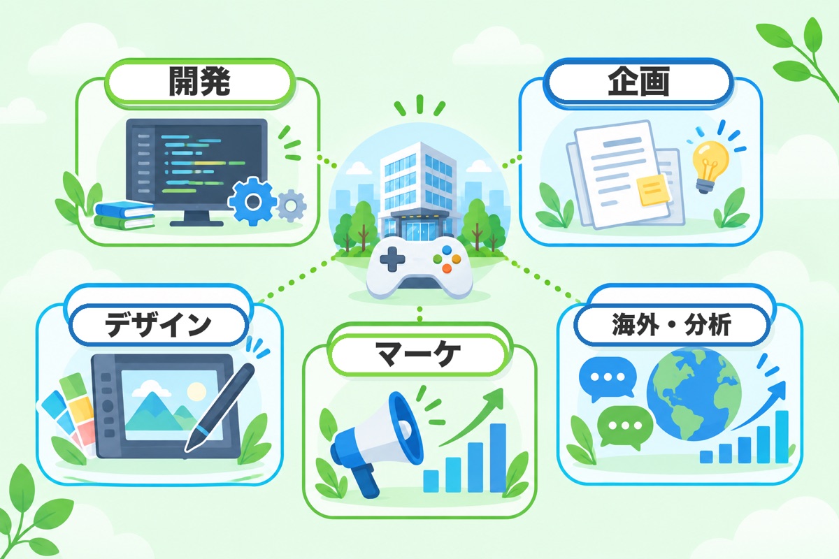 スクエニが中途採用で求めるスキル(職種別)