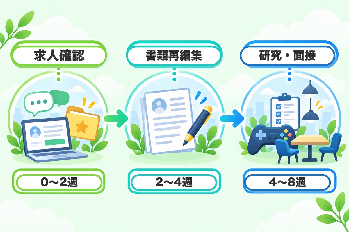 スクエニ転職を実現するための3ステップ