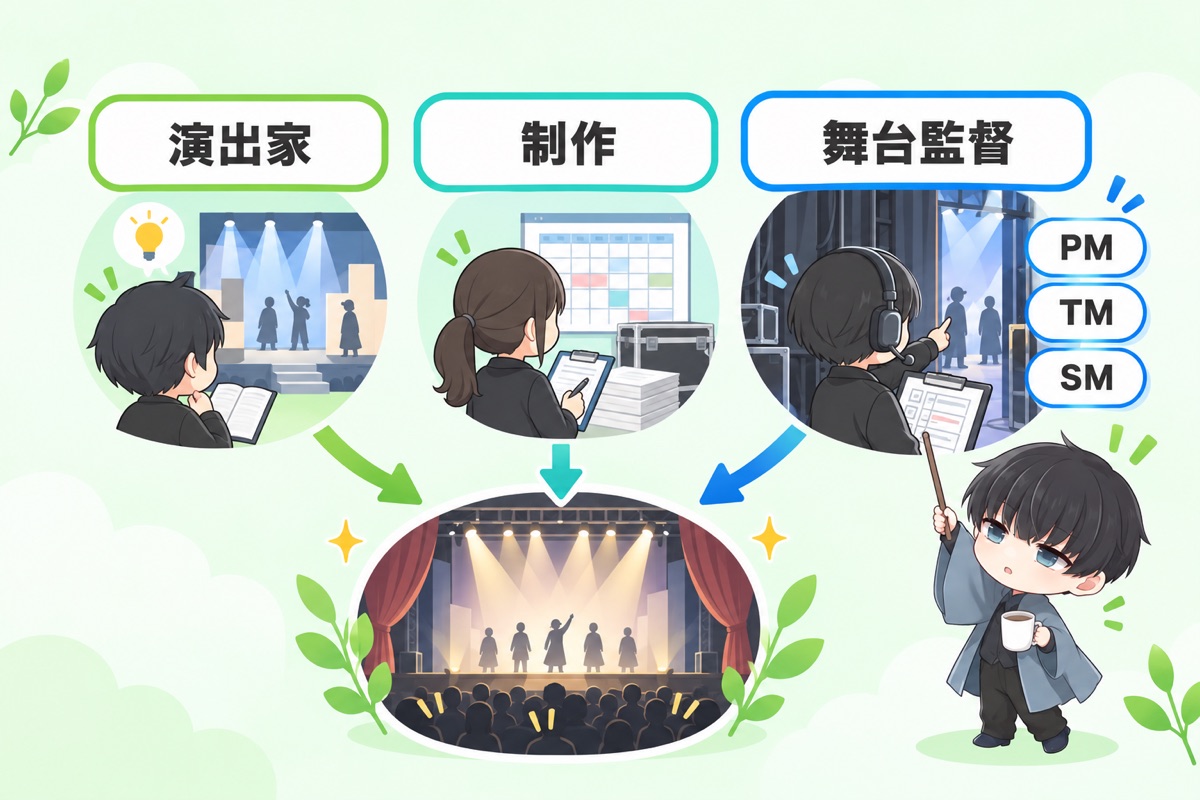 舞台監督ってどんな仕事?──演出家・プロデューサーとの違いから押さえる