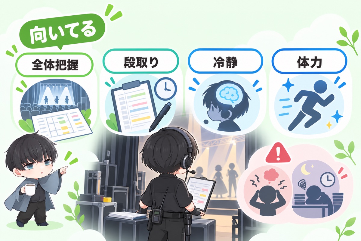 舞台監督に向いている人・向いていない人