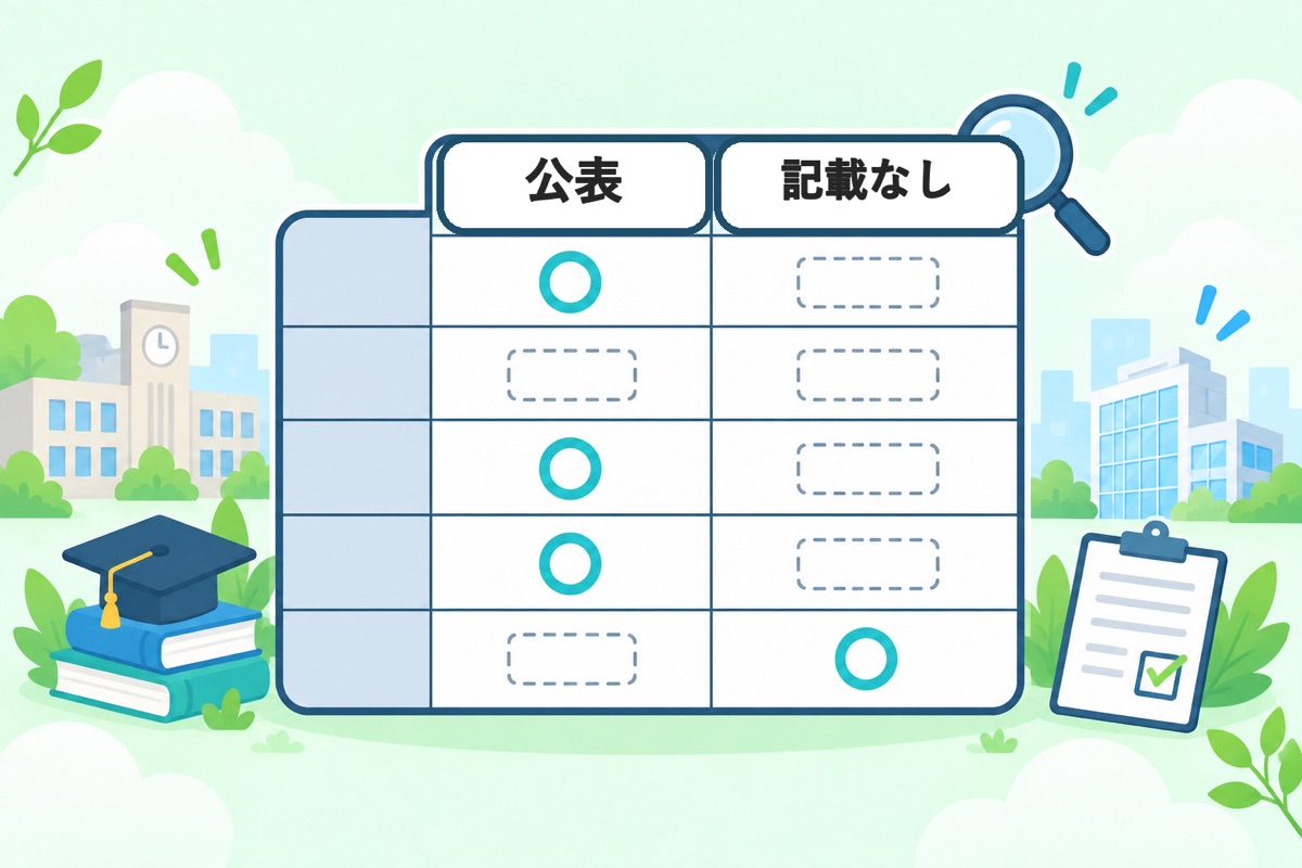 学歴と採用大学は、どこまで公表されているのか