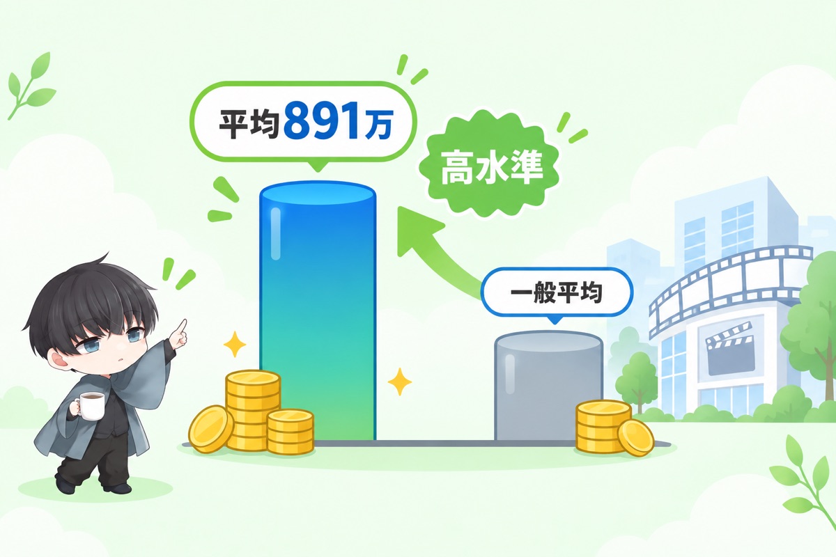 東宝の初任給と平均年収|有価証券報告書で確認できる数字
