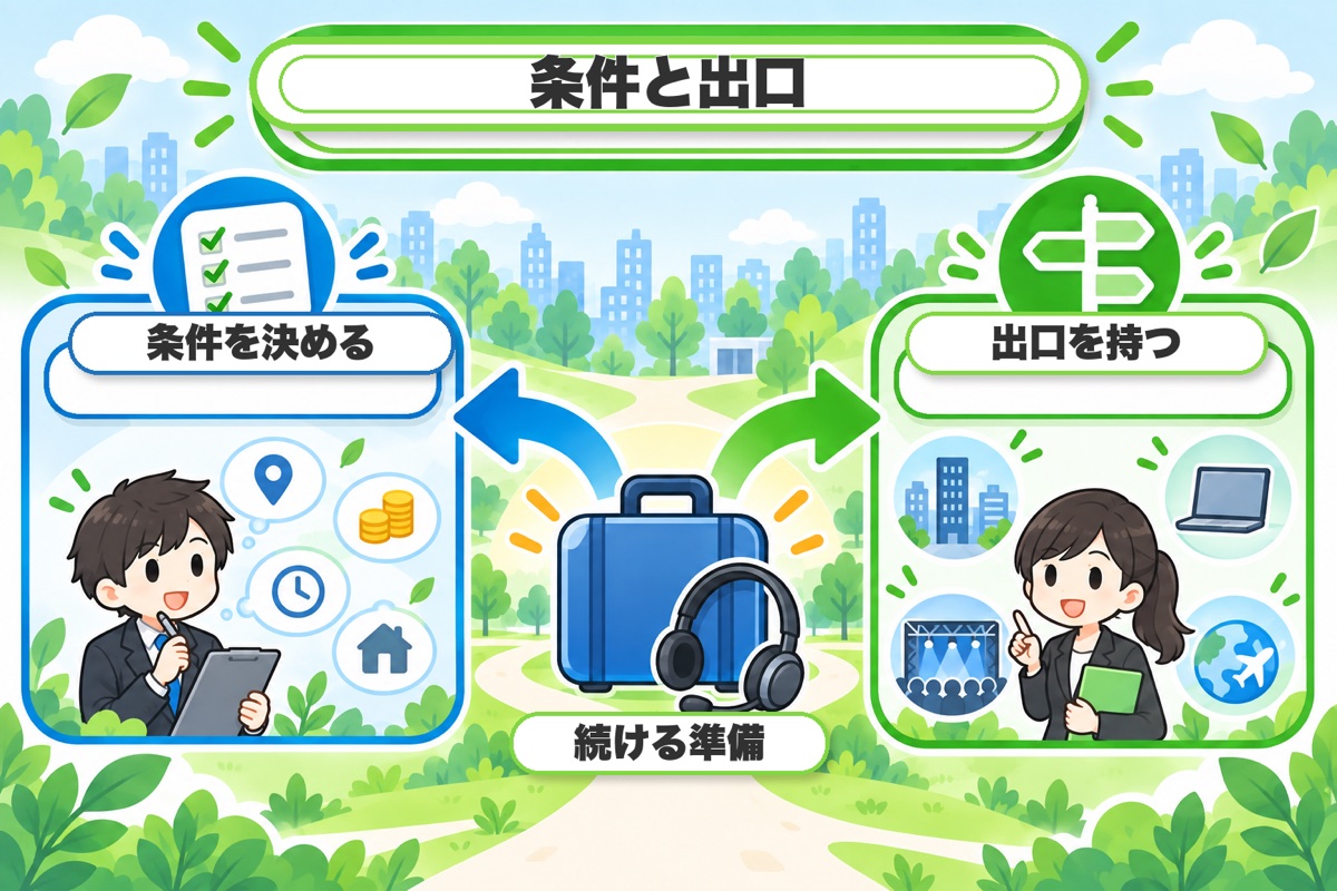 まとめ:ツアーマネージャーは好きだけでは続けにくい。条件を決めて、出口を持つ