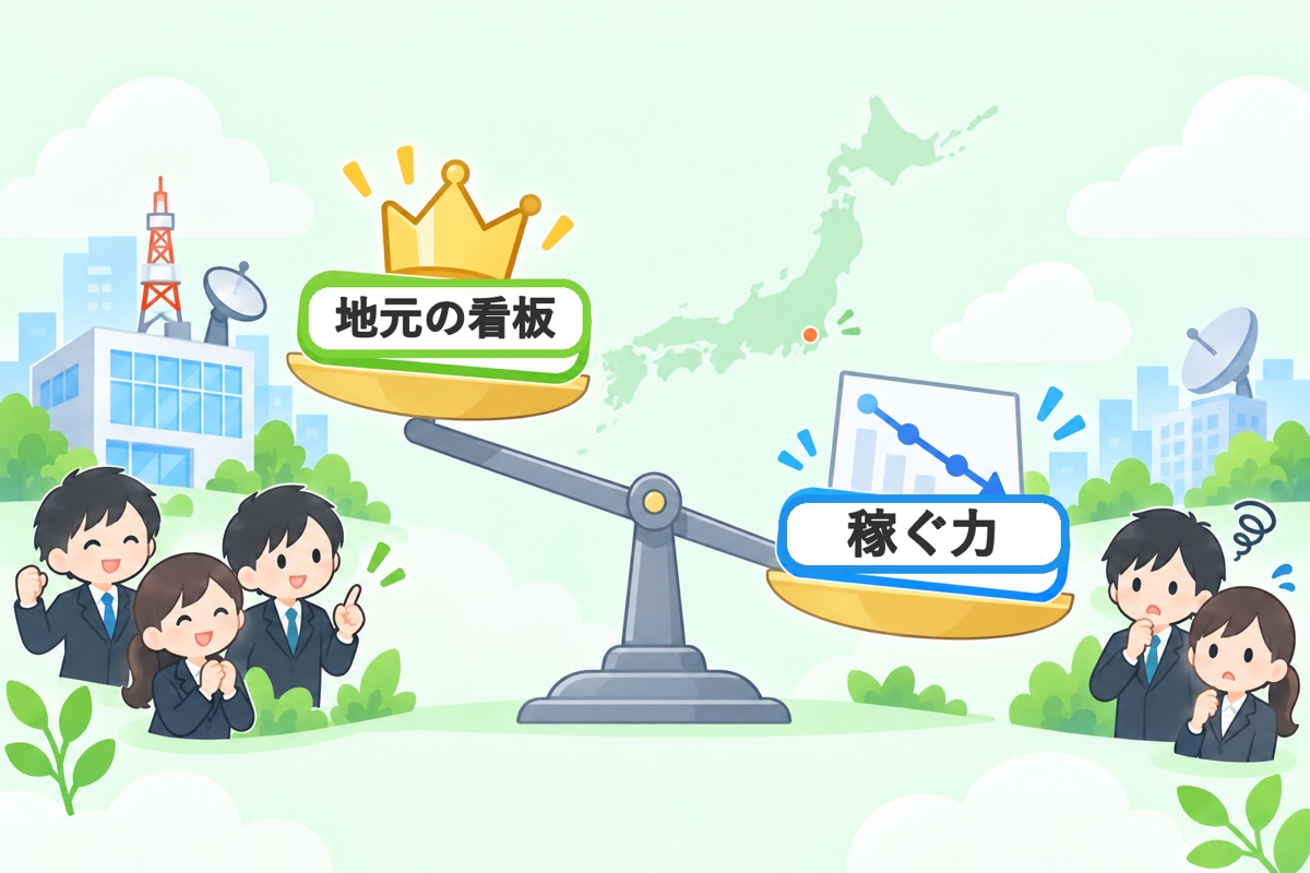 地方局が「勝ち組」と言われる根拠と落とし穴