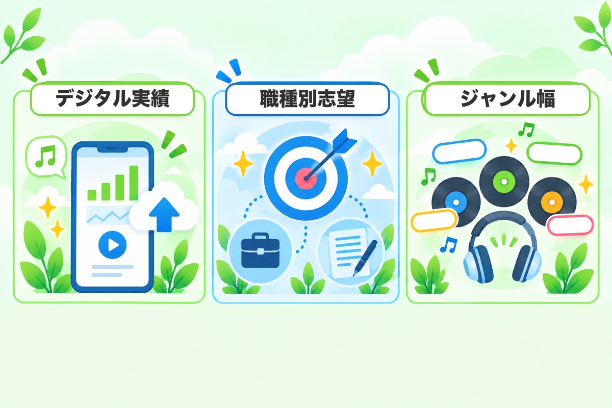 選考で差がつく準備（レコード会社の側が見ていること）